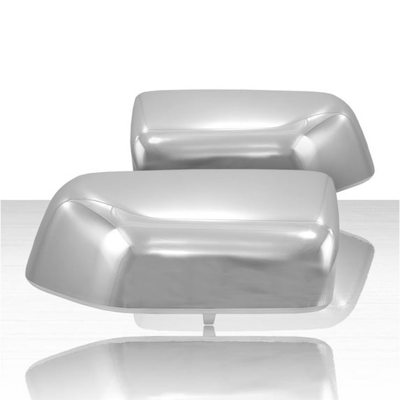 2pc Top Half Replacement Mirror Covers for 17-19 Ford Superduty XL/XLT - Chrome