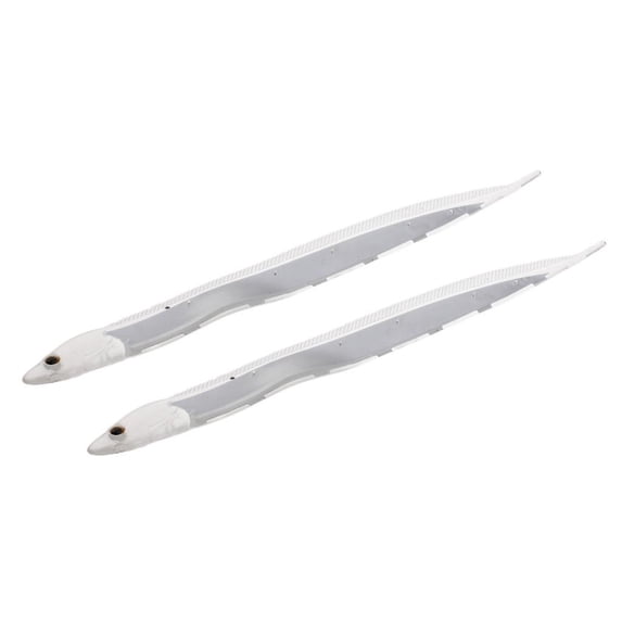 2pc Transparent Fishing Lure Soft Bait Hairtail Saury Lure Sea Fishing