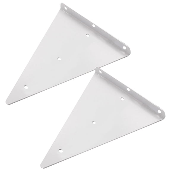 2pc Triangular Wall Mounted Support Rack Stainless Steel Hook Wire Versatile Shelves Shelf For Wooden Boards Ceramic Tiles