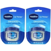 2 Pack - Vaseline Original Lip Therapy For Soft Smooth Lips 0.25Oz Each