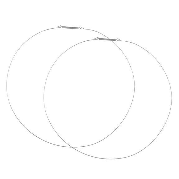 2pc Washing Machine Door Seal Ring Replacement Stainless Steel Washer Door Boot Spring Clamp For Front Load Washer Prevents Water Leaks Silver 34cm