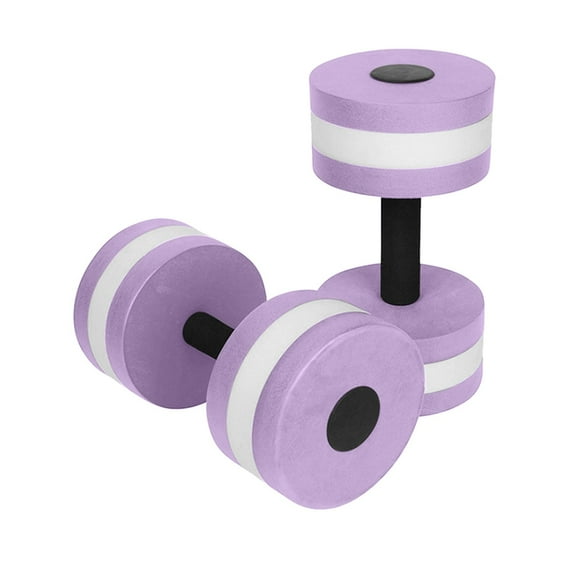 2pc Water Dumbbells for Swimming Exercise - EVA Floating Barbells for Aquatic Workouts Circular Buoyancy Hand Weights for Enhanced Fitness