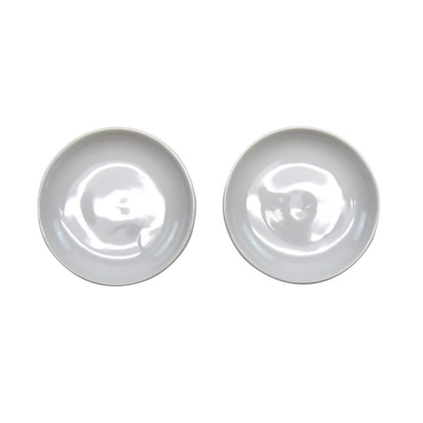 2pc White Ceramic Sushi Soy Sauce Holder Dish Set Porcelain Condiment Dip Plate 2pc White Ceramic Sushi Soy Sauce Holder Dish Set Porcelain Condiment Dip Plate