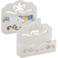 thumbnail image 1 of 2pc Wood Name Card Holder Business Card Holder WhiteSmoke 134.5x34.5x105mm, 1 of 7