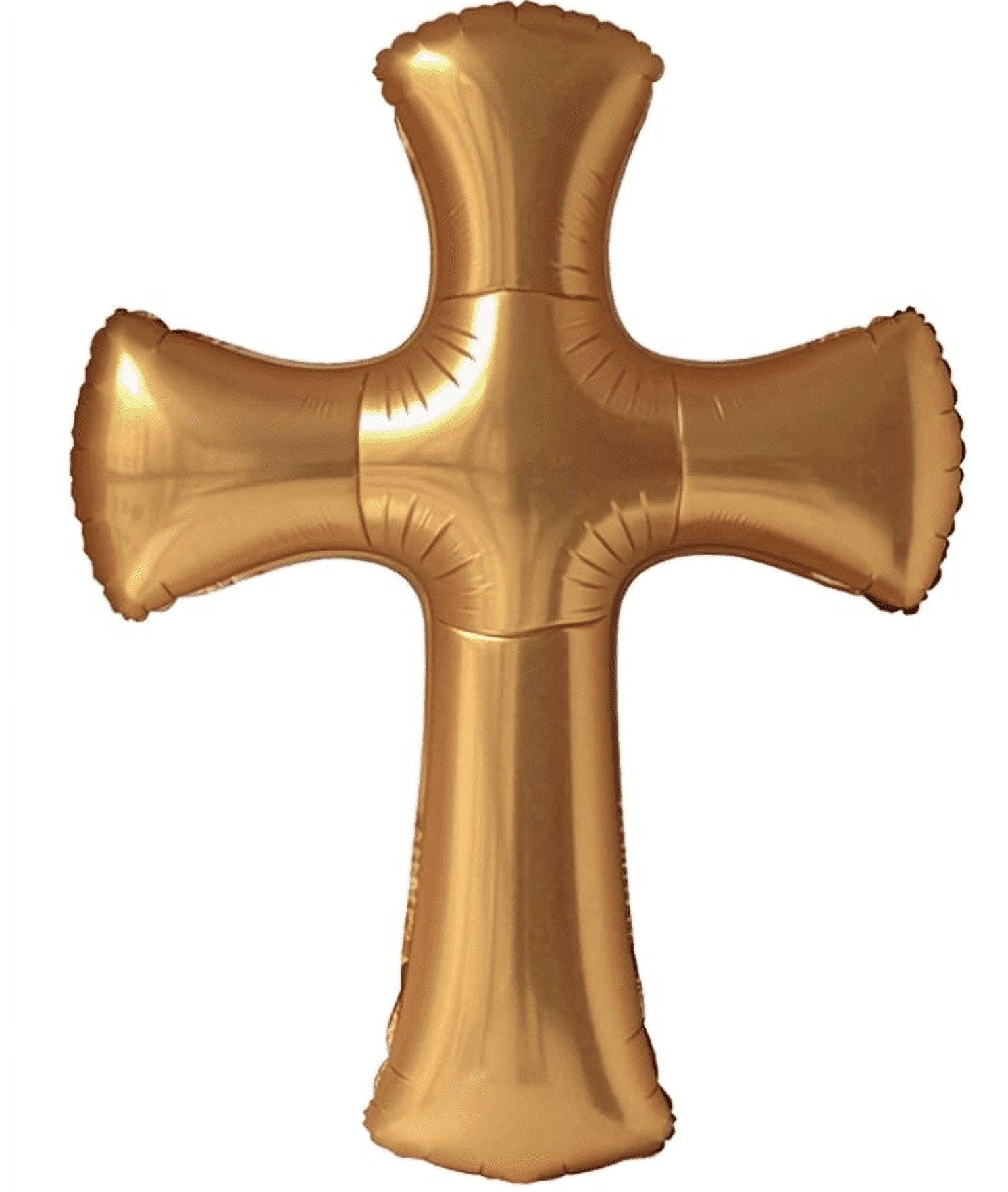 2pc large cross foil balloon party decoration, Bautizo, first communion, baptism, bridal shower decoration, church party