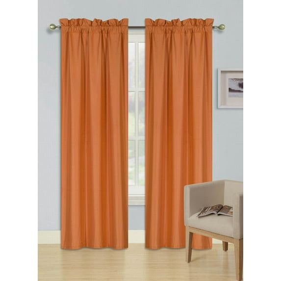 2pc set window curtain panel 100% privacy 65% blackout lined bedroom drapery