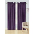 thumbnail image 1 of 2pc set window curtain panel 100% privacy 65% blackout lined bedroom drapery, 1 of 4