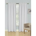 thumbnail image 1 of 2pc set window curtain panel 100% privacy blackout lined drapery for bedroom R64, 1 of 2