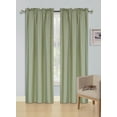 thumbnail image 1 of 2pc set window curtain panel 100% privacy blackout lined drapery for bedroom R64, 1 of 2