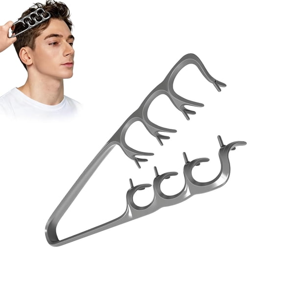 2pck Upgraded Texture Comb for Men & Women, Wide Tooth Styling Hair Comb for Instant Root Lift & Volume, Detangling Volumizer Comb for Fine Flat Hair and Layered Pompadour Styles, Gray + pink