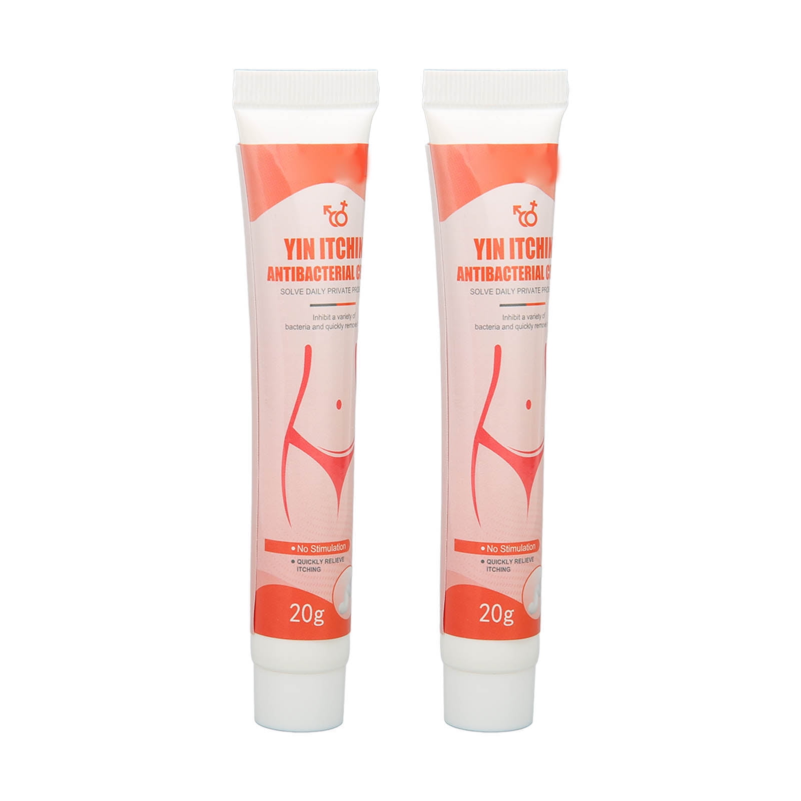 2pcs 0.7oz Women Private Parts Itch Relief Cream Feminine Itch