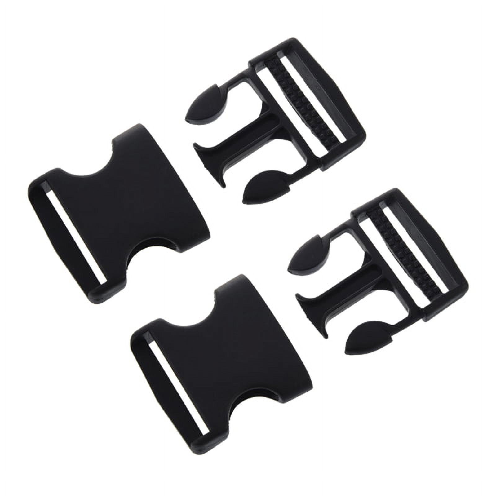 2pcs 1 1/2 inch Replacement Belt Connecting Black Plastic Quick Release