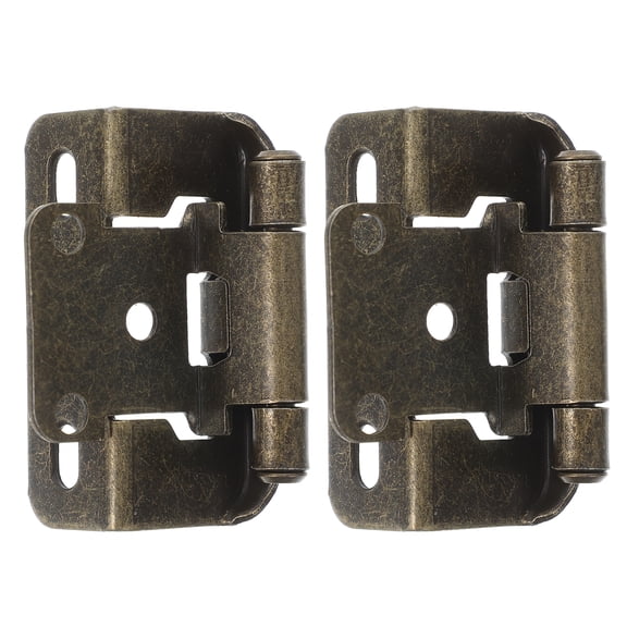 Raindrops 2pcs 1/2 Inch Self Closing Heavy Duty Cabinet Hinges Semi Wrap Gate Hinge for Home Marine RV Yacht Cabinet Doors