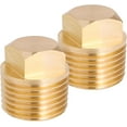 2pcs 1/2 inch NPT Boat Drain Plug, Solid Brass Boat Drain Plug Upgraded