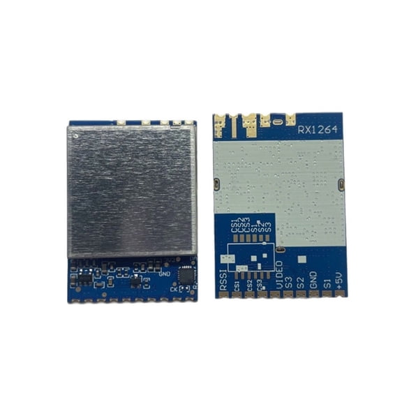 2pcs 1.2G 1.3G RX1264 FPV Wireless Image Transmission Module Audio and Video Transmitter and Receiver for Drones