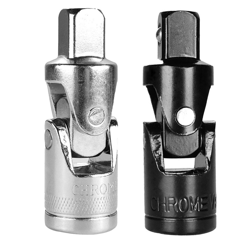 2pcs 1/2inch Universal Joint Ratchet Angle Extension Bar Socket Adapter