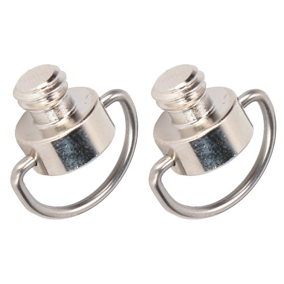 2pcs 1/4 Inch DRing Stainless Steel Camera Screw for Tripod Monopod Quick Release Plate