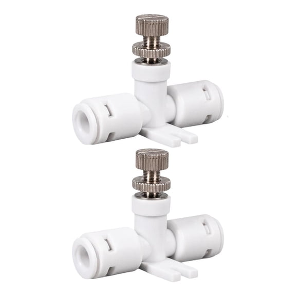 2pcs 1/4 Inch Hose Reverse Osmosis Water Flows Regulator Speed Controller Waterflow Control Valves for Household Use