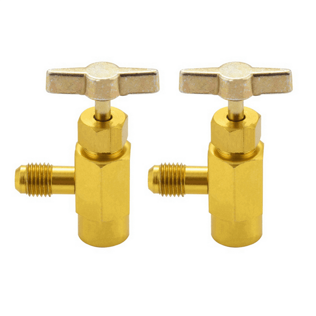 2pcs 1/4 Sae M14 Thread Adapter R134A Automotive Air Conditioner