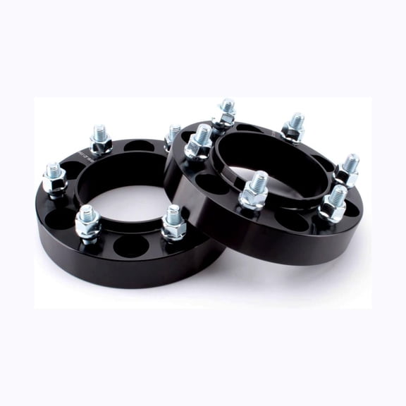 2pcs 1.5" 6x5.5 6X139.7 Wheel Spacers Hub Centric 106mm Bore 12X1.5 Studs Black Compatible with Toyota Tacoma 4runner FJ Cruiser Land Cruiser Sequoia Lexus GX470 GX460 J150