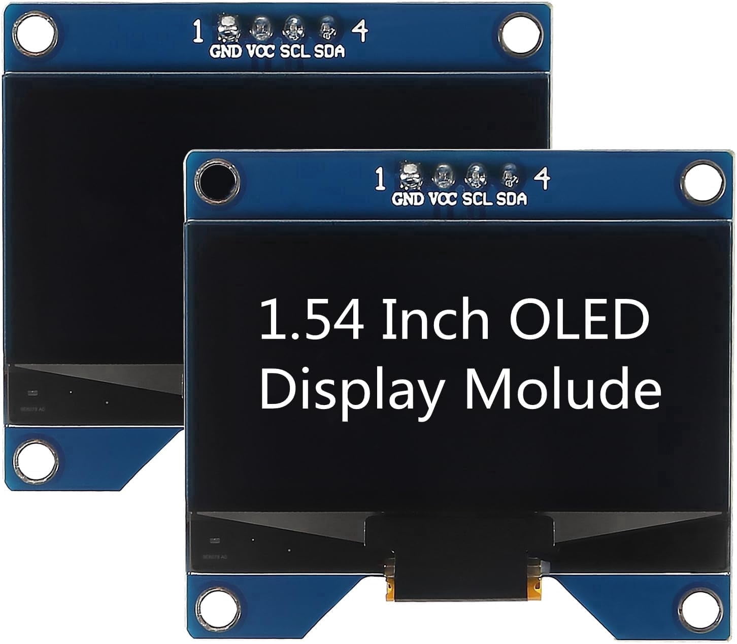 2pcs 1.54 Inch OLED I2C IIC Display Module, 128x64 Pixel SSD1309 Driver ...