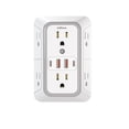 Jcblaon 10 in 1 USB Wall Charger, Surge Protector, 6 Outlet Extender ...