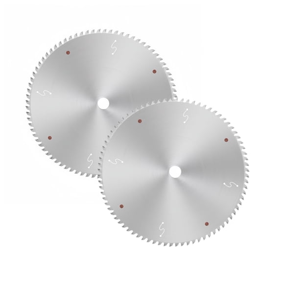 2pcs 10 Inch Miter Table Saw Blades with 1 Inch Arbor Fine Finish Wood Cutting Circular Saw Blade for Precision Slicing Cutting Steel