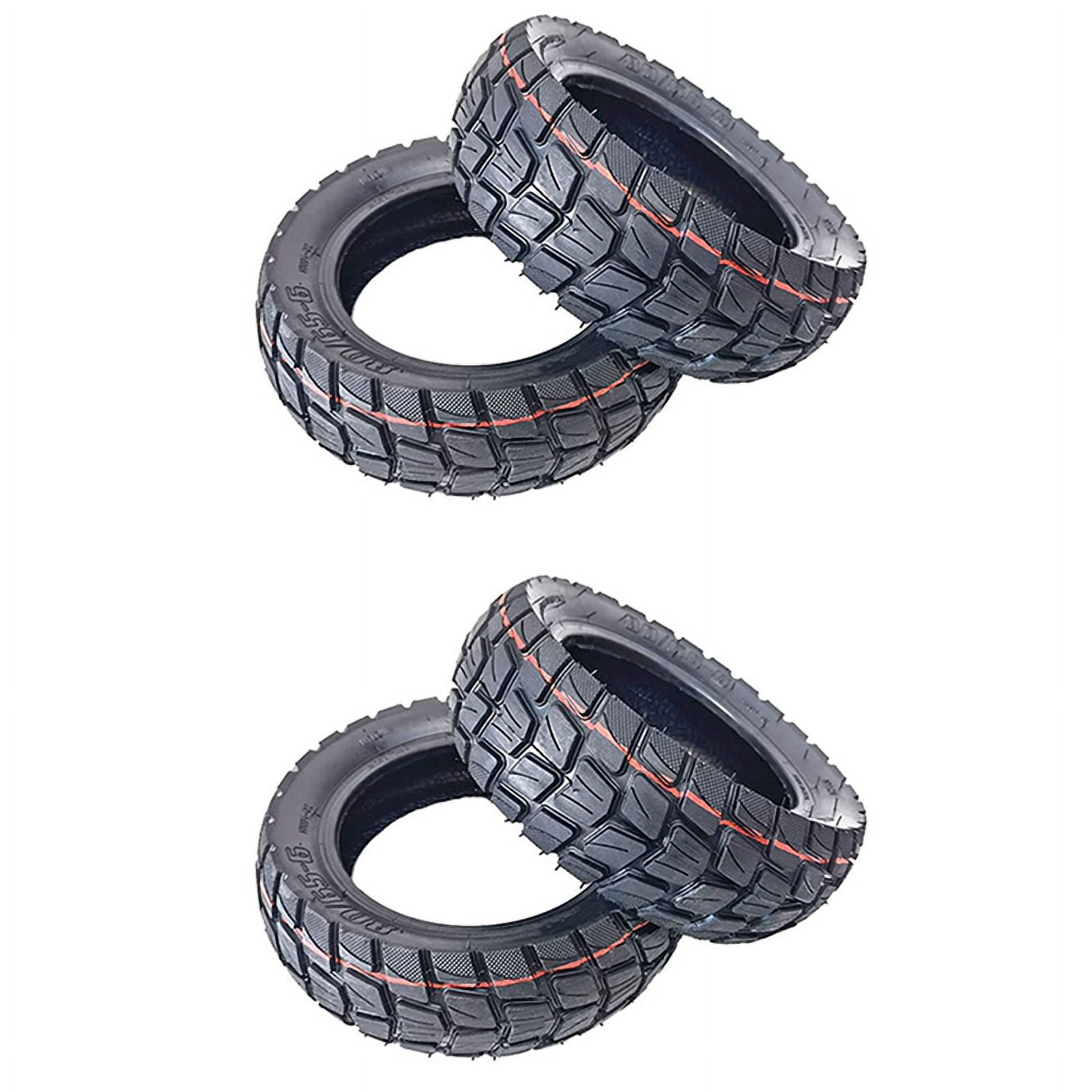 2pcs 10 Inch Tubeless Electric Scooter Tire,80/65-6 Tire,10X3.0-6 E-Bike Explosion-Proof Rubber Tires,-Road Tire