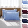 thumbnail image 1 of 2pcs 100% Cotton Standard Pillowcase Set - Non-Slip Pillow Covers, Moisture-Wicking & Wrinkle-Resistant Bedding, Soft Breathable Cotton Fabric for Comfortable Sleep, 29*19in, Navy, 1 of 6