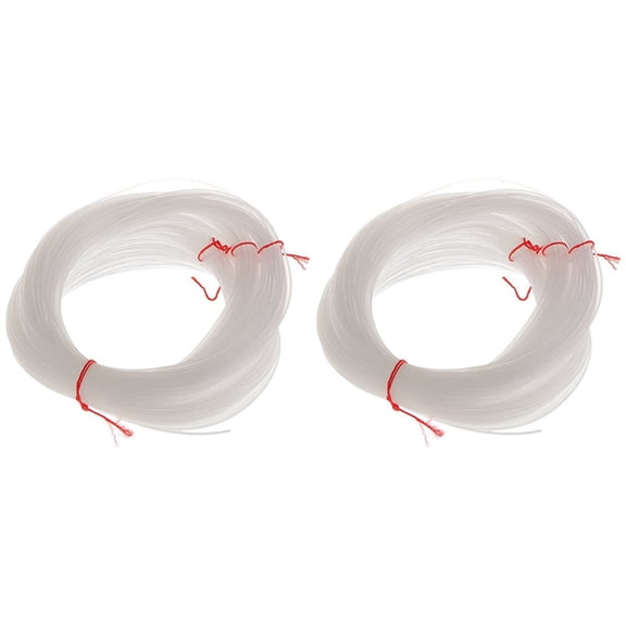 2pcs 100 Meters Clear Nylon String 1mm Diameter Boat/Cast Fishing Line Thread Hook Tying