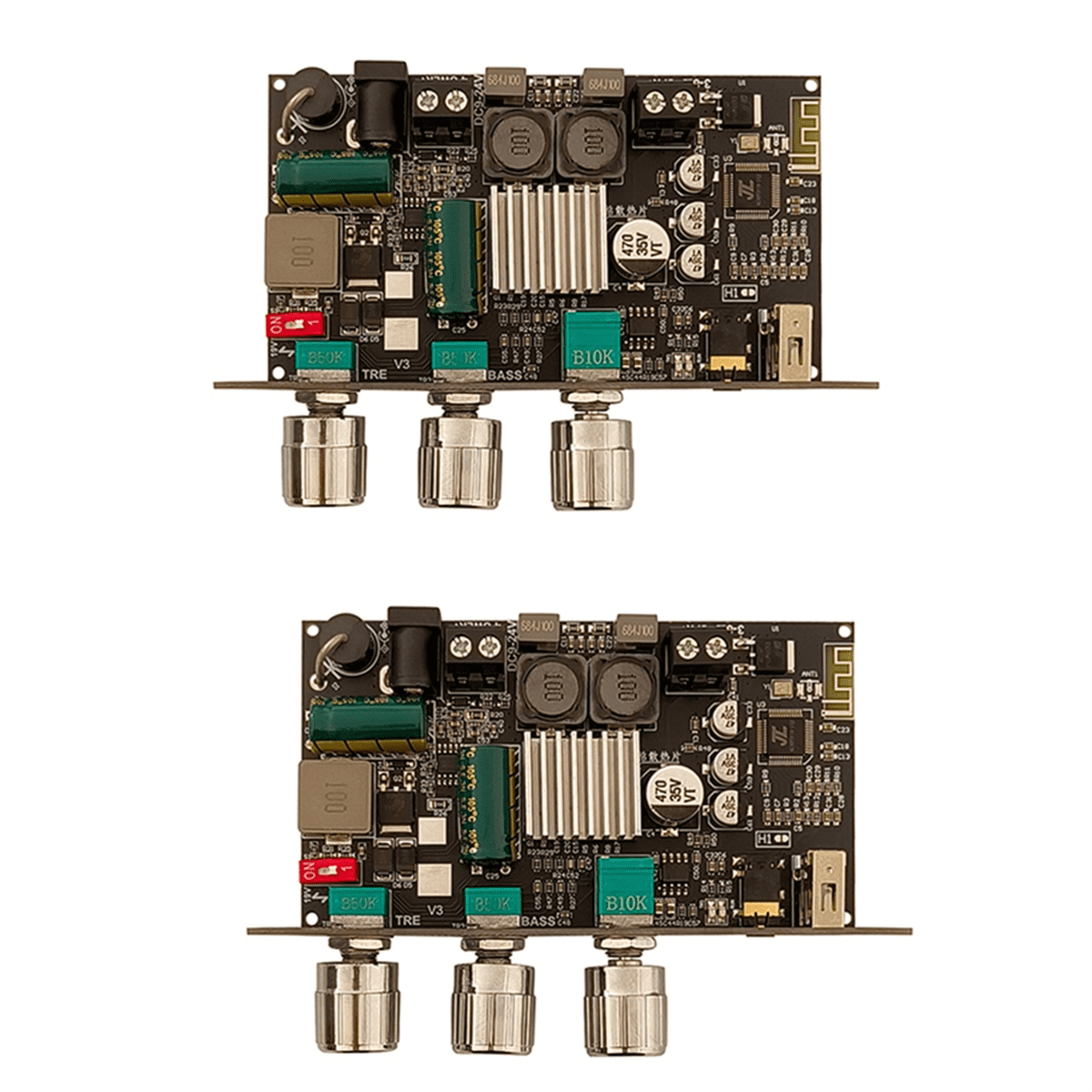2pcs 100W Mono Amplifier Board with Bluetooth High Power Audio Amp ...