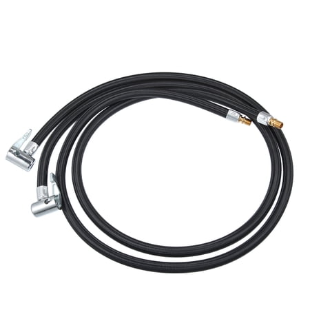 2pcs 100cm 39" Air Chuck Inflator Compressor Pump Extension Braided Tube for Car Motorbike Quick Connect