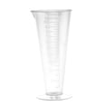 thumbnail image 1 of 2pcs 100ml Plastic Measuring Scale Cups Transparent Chemical Industry Cone Liquid Container Graduated Cups Measurement Cups, 1 of 3