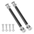 thumbnail image 1 of 2pcs 100mm Universal Car Bumper Lip Splitter Strut Tie Rods Adjustable Splitter Support Rods Black, 1 of 6