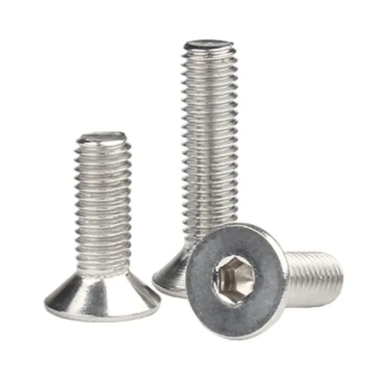 2pcs100pcs DIN7991 M1.6M10 A270 stainless steeel 304 flat allen hex