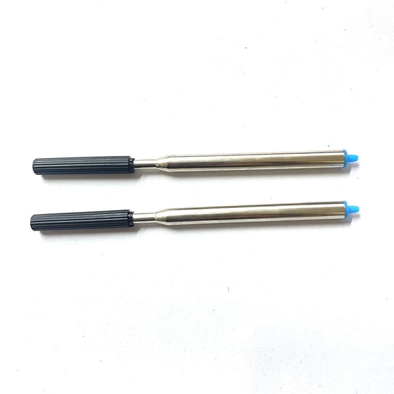 2pcs 106mm Long 1.0mm Tip Blue/Black Rollerball Ballpen Refill M16 Fits For German Ink LAMY Ball Pen