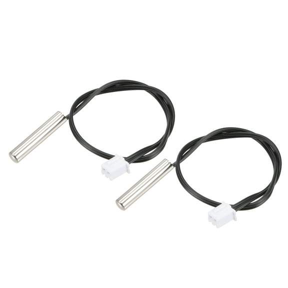 2pcs 10K Temperature Sensor Probe Stainless Steel NTC Thermal Sensor Probe 20cm Digital Thermometer Extension Cable