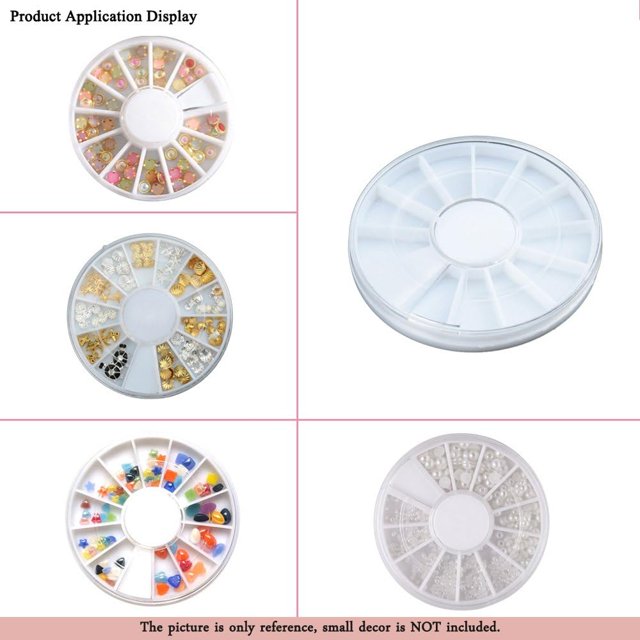 2pcs 10Pcs Empty 12 Grids Compartment Storage Box 60mm Beads Rhinestone