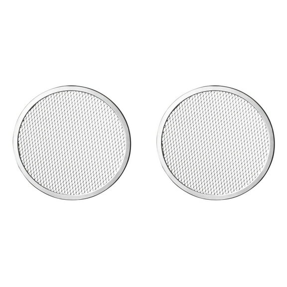 2pcs 10inch Aluminum Seamless Rim Pizza Baking Screen - Perfect Crisp, Enhanced Airflow