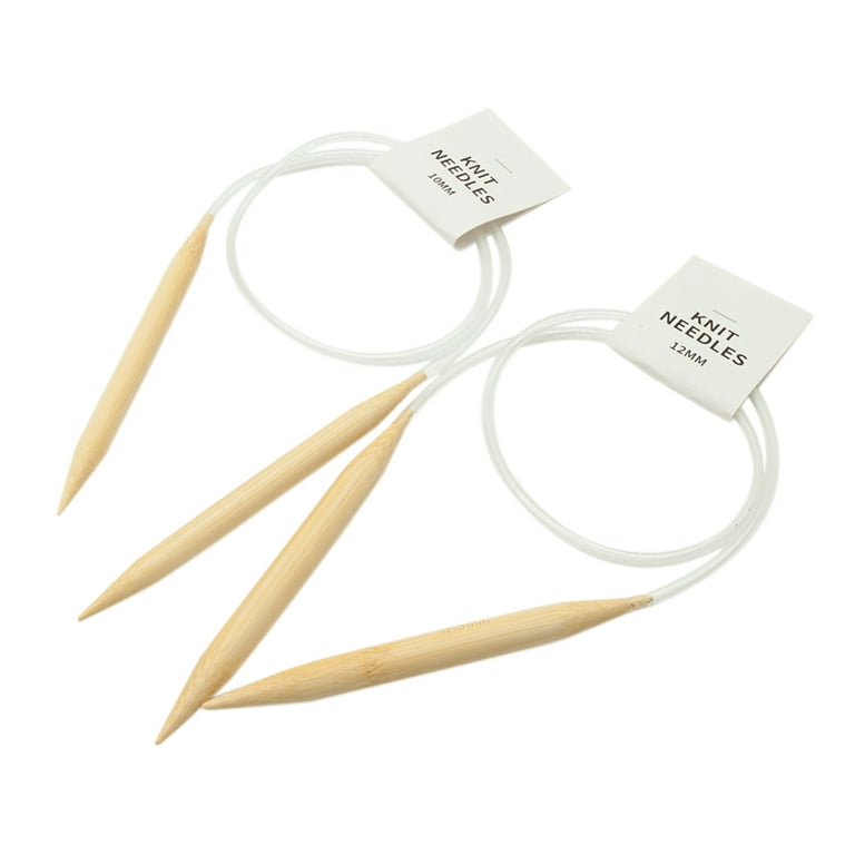 Bamboo knitting needles 12mm set of 2 pieces