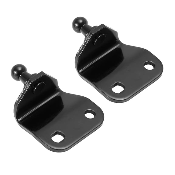2pcs 10mm Car Vehicle Ball Studs Mounting Brackets Black for Gas Struts Shocks 57x42x23mm