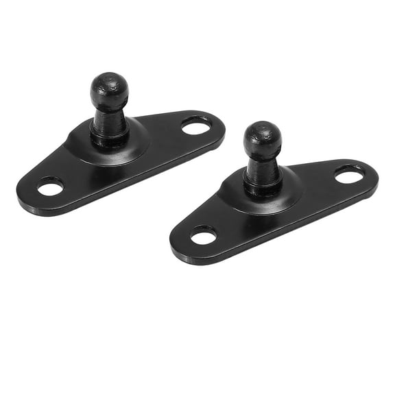 2pcs 10mm Vehicle Auto Ball Studs Mounting Brackets Black for Gas Struts Shocks