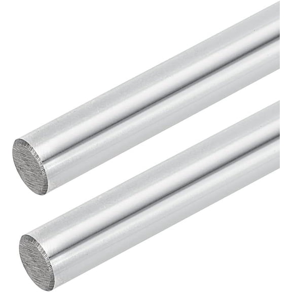 2pcs 10x300mm/0.4x11.8 Inch Linear Motion Rods High-Carbon Steel Linear Motion Rod Shaft Guide Stainless Steel Color Linear Motion Rods for 3D Printer and DIY Craft Tool diy