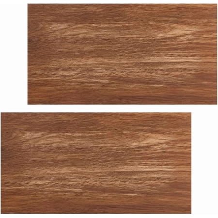 2pcs 11.8x5.9 Inch Brown Miniature Wallpaper 1:12 Scale Self-Adhesive Minihouse Floorboards Wallpaper Minihouse Furniture for Minihouse Decoration Aaccessories Miniatures
