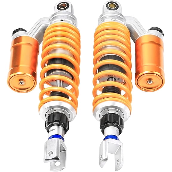 2pcs 12.5" 320mm Motorcycle Rear Air Shock Absorber Suspension Clevis End for For ATV Go Kart Quad Buggy Golf Cart Dirt Pit Sport Bike Scooter Monkey Mini Trail