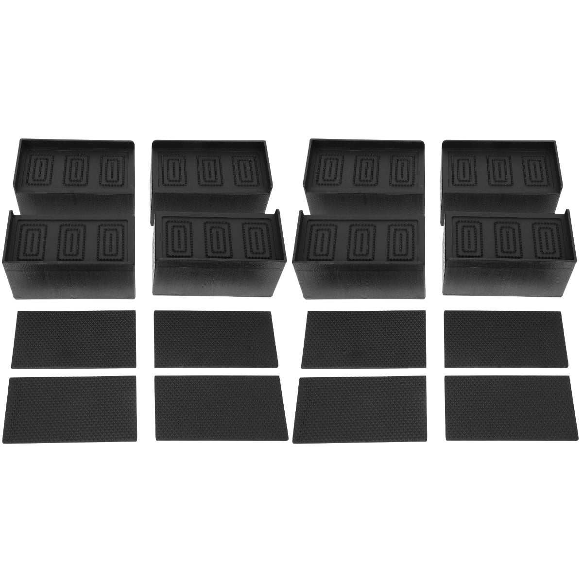 2pcs 12 Bed Furniture Risers 2 Inch Heavy Duty Adjustable Desk Lifts