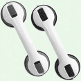 thumbnail image 1 of 2pcs 12-Inch Suction Bathroom Grab Rails, Portable Bath Grips for Disabled, Safety Shower Handle, 1 of 5