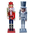 thumbnail image 1 of 2pcs 12" Nutcracker Figures, Decorative Nutcracker Models, Nutcracker Soldier Collectible Nutcracker for Indoor Home, Party Holiday P, 1 of 8