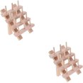 2pcs 12 Thread Spool Organizer Beech Reel Rack Thread Holder Stand