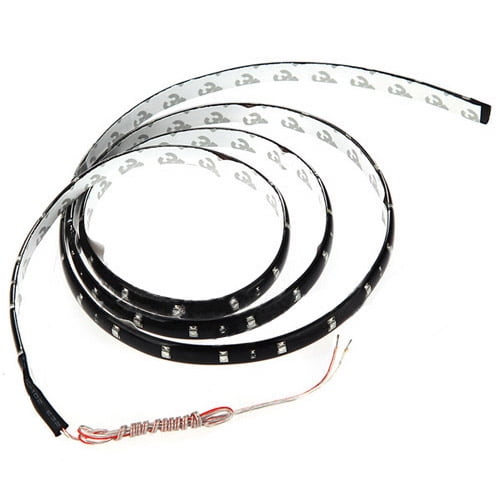 2pcs 120CM 60SMD Car Strip Under Light Neon Footwell Flexible Waterproof - White